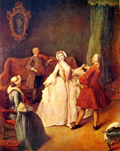 La lezione di danza, cm. 60 x 49, Gallerie dell'Accademia, Venezia.
